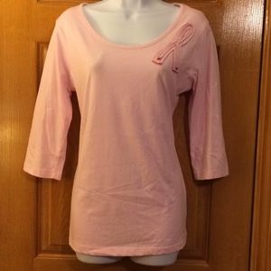 🌻Cute Quarter Sleeve Breast Cancer Awareness Top